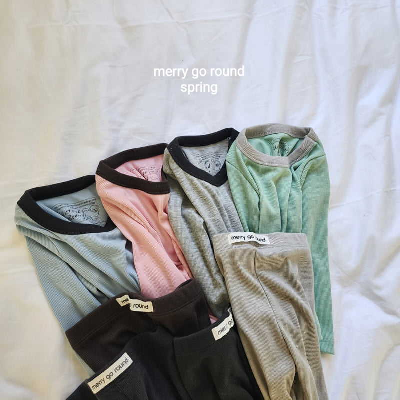Merry Go Round - Korean Children Fashion - #kidzfashiontrend - Color Loungewear Set - 3