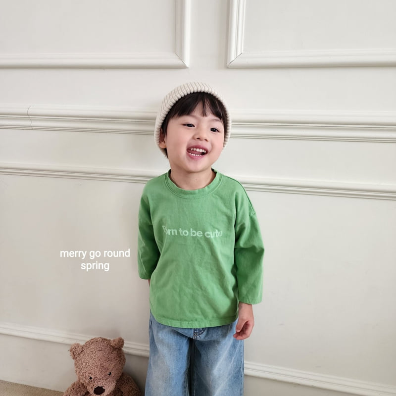 Merry Go Round - Korean Children Fashion - #kidzfashiontrend - Simple English Tee - 11