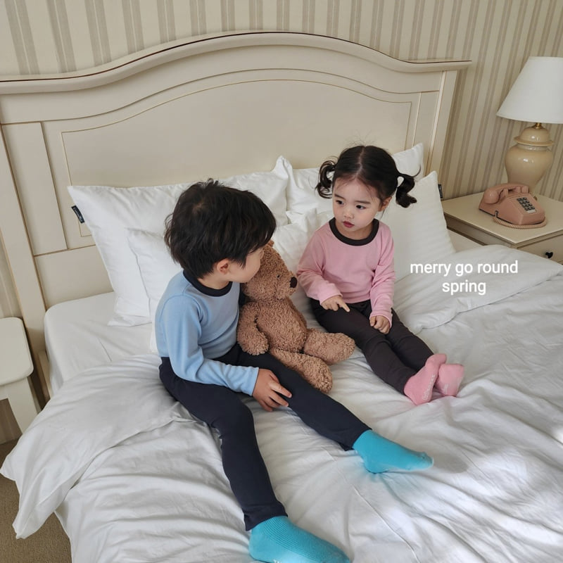 Merry Go Round - Korean Children Fashion - #littlefashionista - Color Loungewear Set - 5