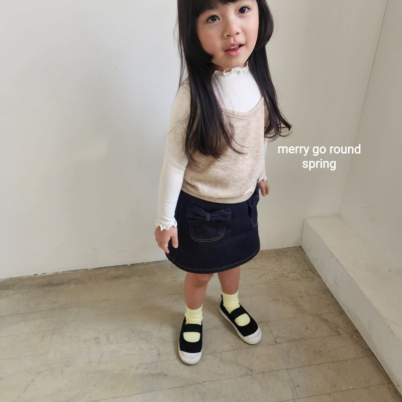 Merry Go Round - Korean Children Fashion - #magicofchildhood - Ribbon Mini Skirt - 10
