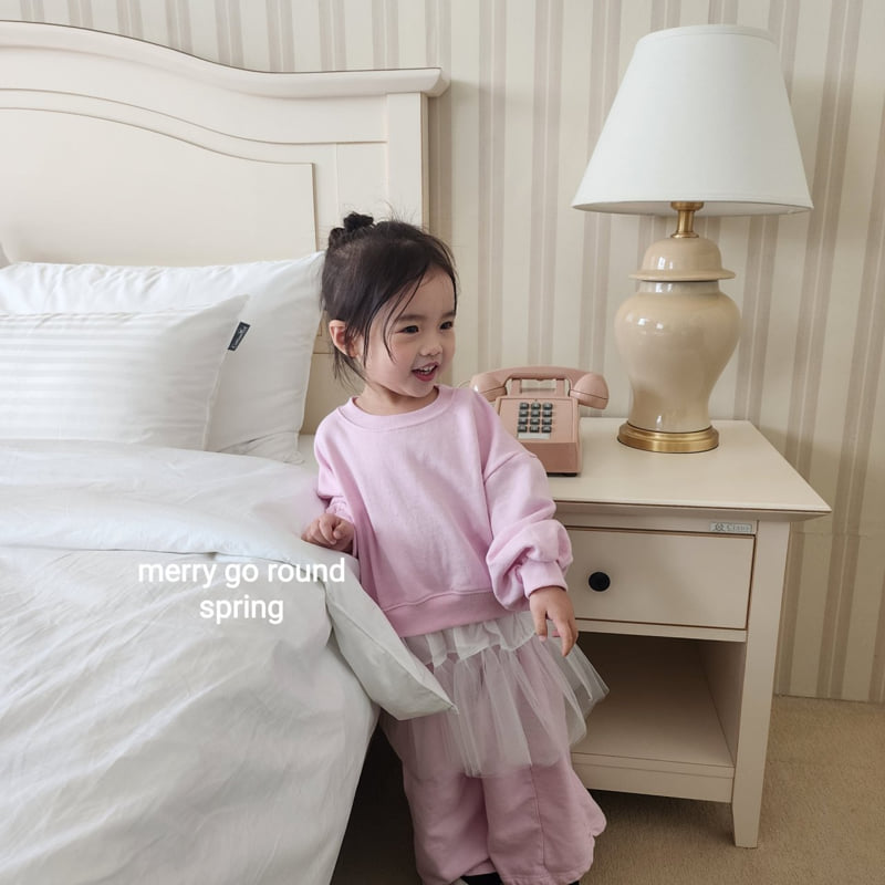 Merry Go Round - Korean Children Fashion - #magicofchildhood - Mesh Sweatshirt - 7