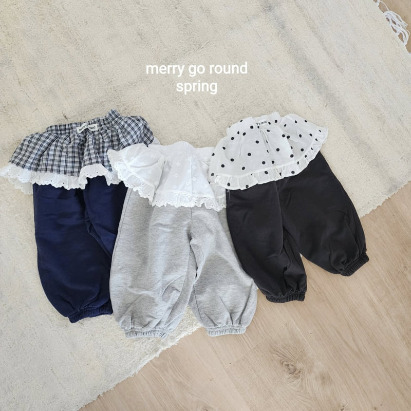 Merry Go Round - Korean Children Fashion - #magicofchildhood - Skirt Jogger Pants - 2