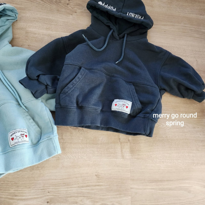 Merry Go Round - Korean Children Fashion - #magicofchildhood - Puppy Embroidered Hoodie - 3