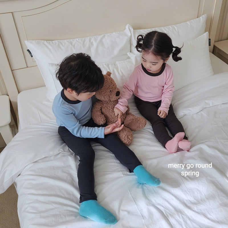 Merry Go Round - Korean Children Fashion - #minifashionista - Color Loungewear Set - 7