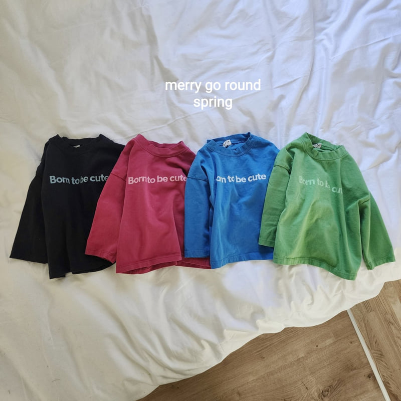 Merry Go Round - Korean Children Fashion - #minifashionista - Simple English Tee