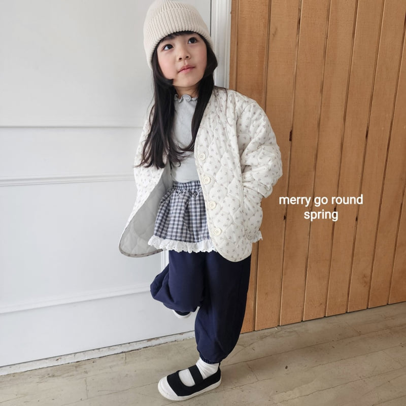 Merry Go Round - Korean Children Fashion - #minifashionista - Flower Quilted Jumper - 3