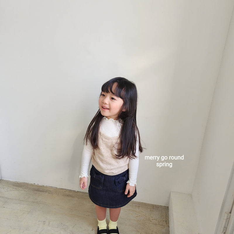 Merry Go Round - Korean Children Fashion - #prettylittlegirls - Ribbon Mini Skirt - 12