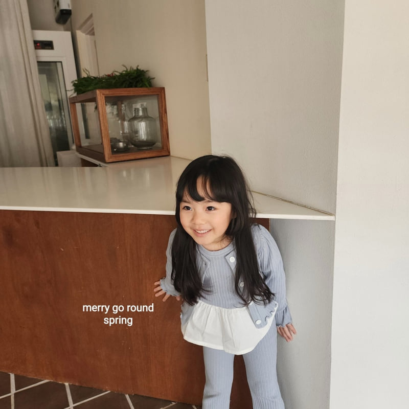 Merry Go Round - Korean Children Fashion - #prettylittlegirls - Ribbed Set (set of 3) - 2