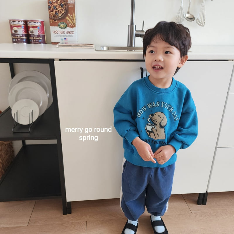 Merry Go Round - Korean Children Fashion - #prettylittlegirls - Friend Sweatshirt - 8