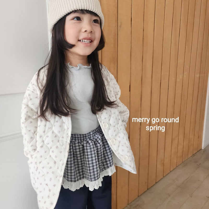 Merry Go Round - Korean Children Fashion - #minifashionista - Flower Quilted Jumper - 4
