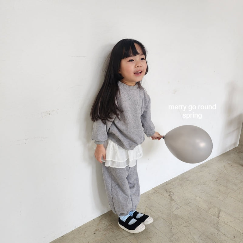 Merry Go Round - Korean Children Fashion - #stylishchildhood - Sugar Terry Set - 2