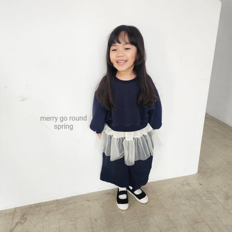 Merry Go Round - Korean Children Fashion - #stylishchildhood - Mesh Sweatshirt - 12