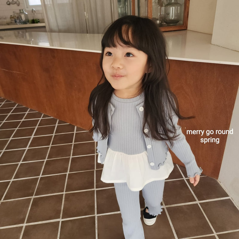 Merry Go Round - Korean Children Fashion - #stylishchildhood - Ribbed Set (set of 3) - 5