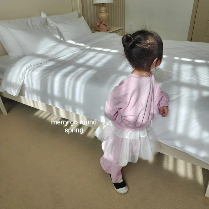Merry Go Round - Korean Children Fashion - #toddlerclothing - Mesh Sweatshirt - 11