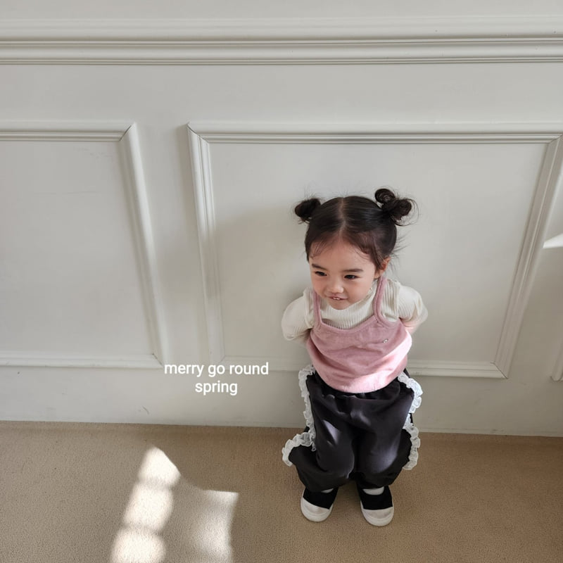 Merry Go Round - Korean Children Fashion - #toddlerclothing - Chiffon Frill Jogger Pants - 5