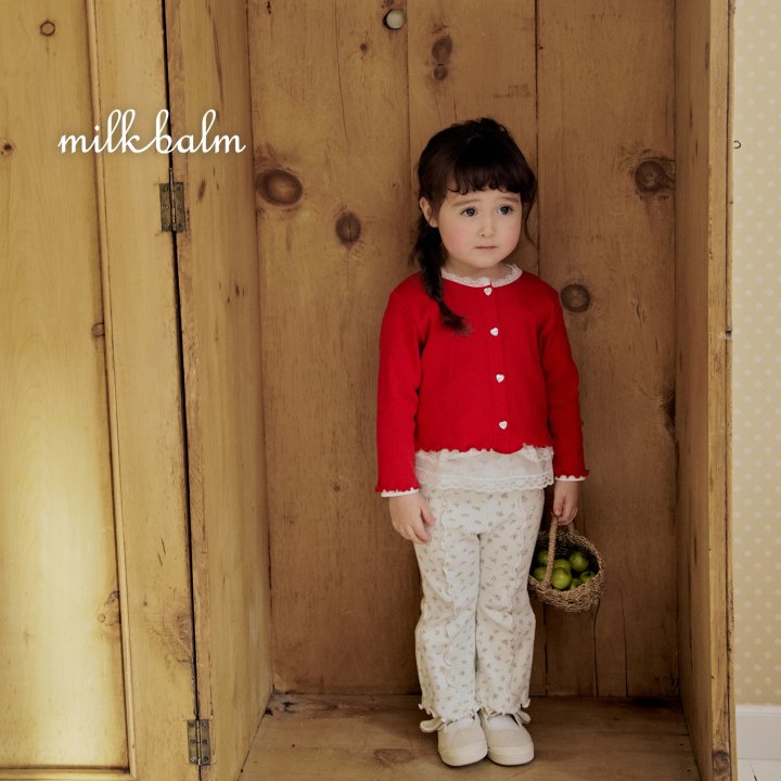 Milk Balm - Korean Baby Fashion - #babyboutique - Eyelet Cardigan Sleeveless Set - 10