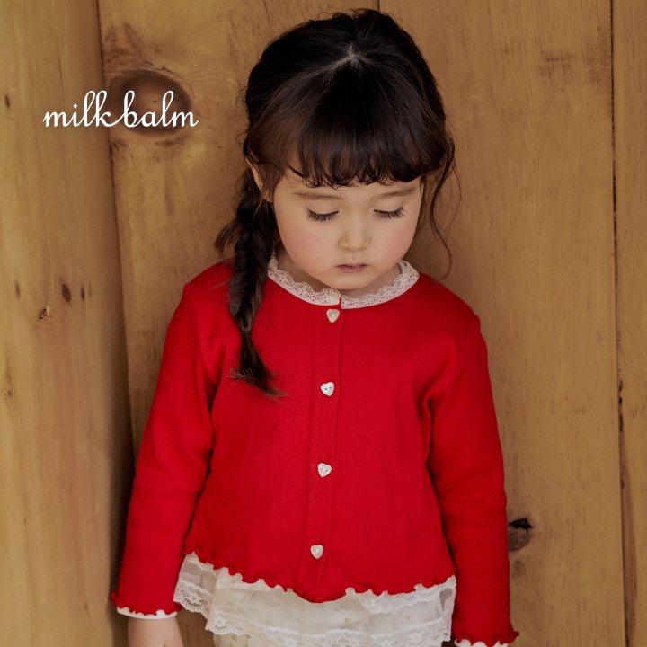 Milk Balm - Korean Baby Fashion - #babyboutique - Eyelet Cardigan Sleeveless Set - 11