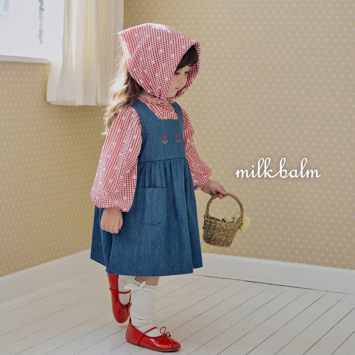 Milk Balm - Korean Baby Fashion - #babyboutique - Tulip Denim One-piece - 7