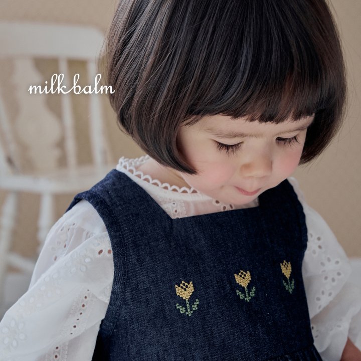 Milk Balm - Korean Baby Fashion - #babyboutique - Tulip Denim Suit - 6