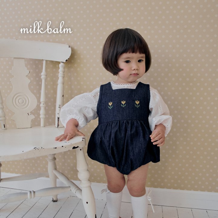 Milk Balm - Korean Baby Fashion - #babyboutique - Tulip Denim Suit - 7