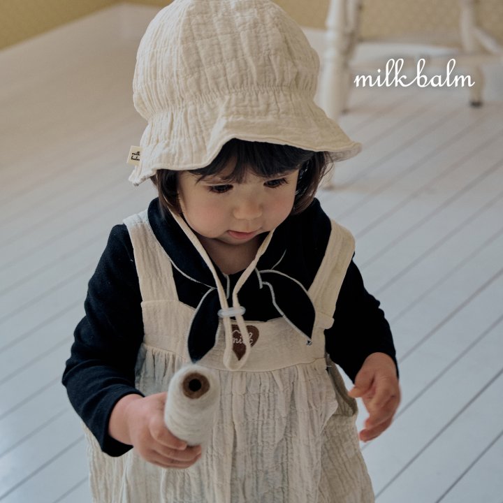 Milk Balm - Korean Baby Fashion - #babyboutiqueclothing - Heart Embroidery Overalls - 9