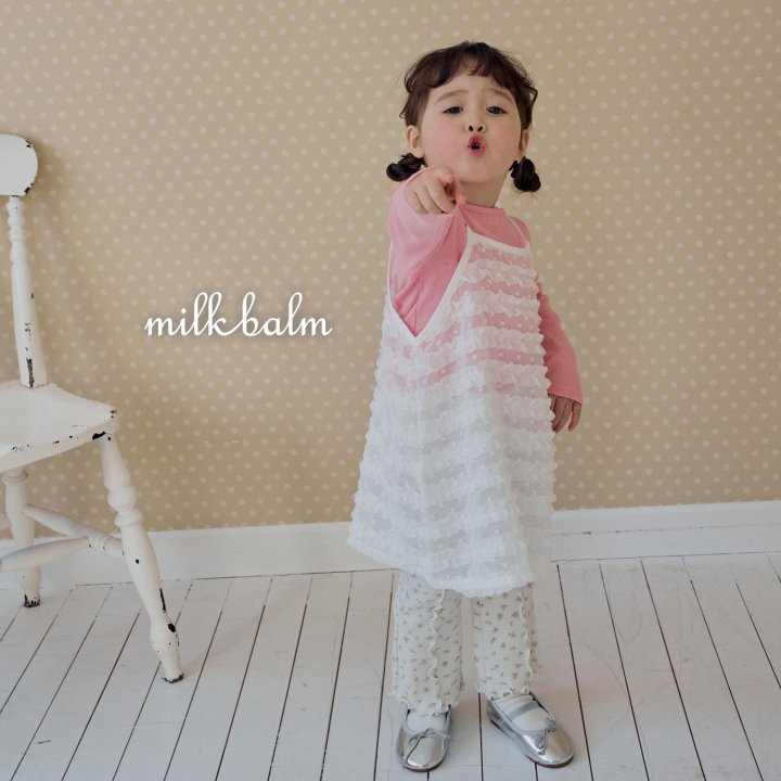 Milk Balm - Korean Baby Fashion - #babyboutiqueclothing - Pintuck Floral Pants - 8