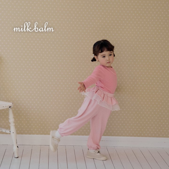 Milk Balm - Korean Baby Fashion - #babyboutiqueclothing - Check Frill Pants - 7