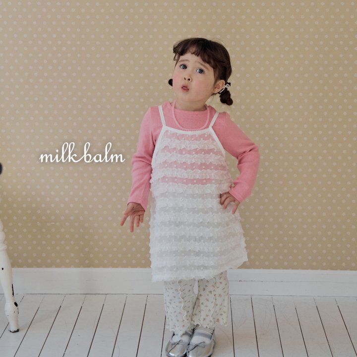 Milk Balm - Korean Baby Fashion - #babyboutiqueclothing - Frill Sleeveless One-piece - 6