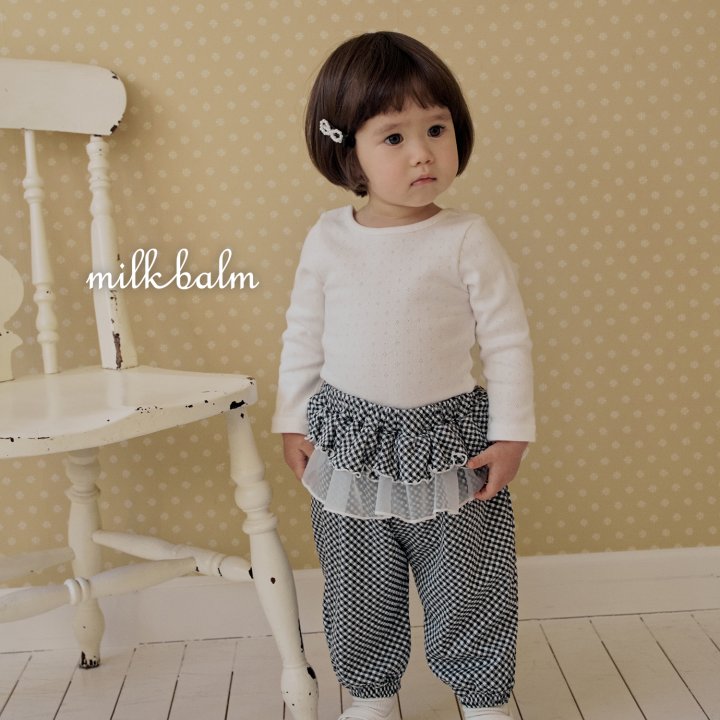 Milk Balm - Korean Baby Fashion - #babyboutiqueclothing - Eyelet Cross Strap Tee - 5