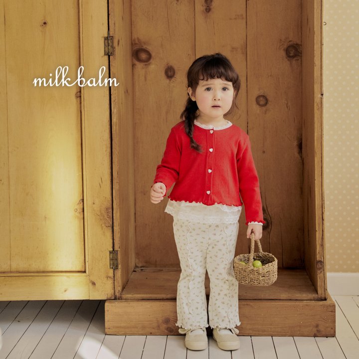 Milk Balm - Korean Baby Fashion - #babyboutiqueclothing - Eyelet Cardigan Sleeveless Set - 12