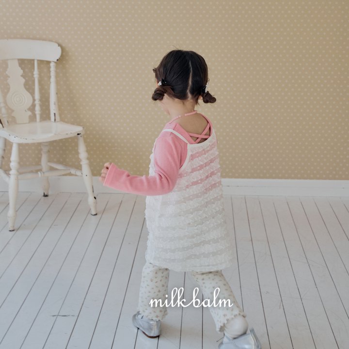 Milk Balm - Korean Baby Fashion - #babyclothing - Pintuck Floral Pants - 9