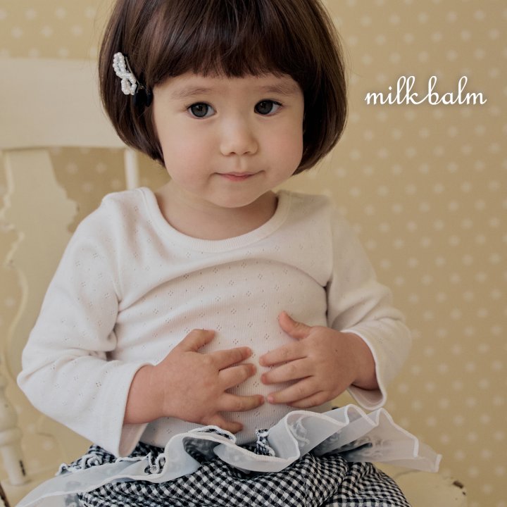 Milk Balm - Korean Baby Fashion - #babyclothing - Check Frill Pants - 8