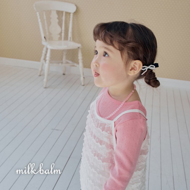 Milk Balm - Korean Baby Fashion - #babyfashion - Frill Sleeveless One-piece - 8