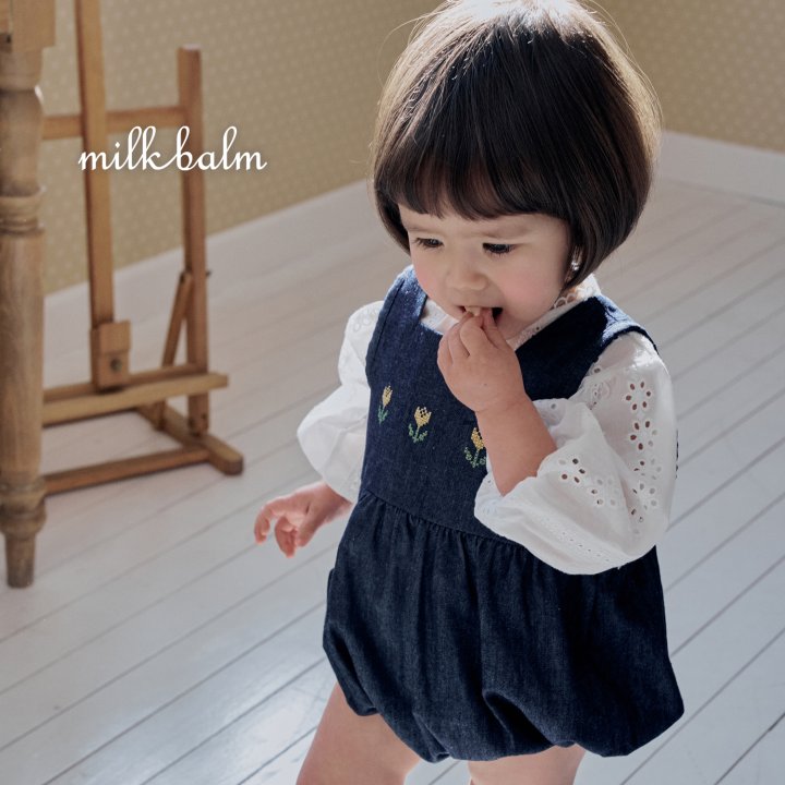 Milk Balm - Korean Baby Fashion - #babyfashion - Tulip Denim Suit - 10
