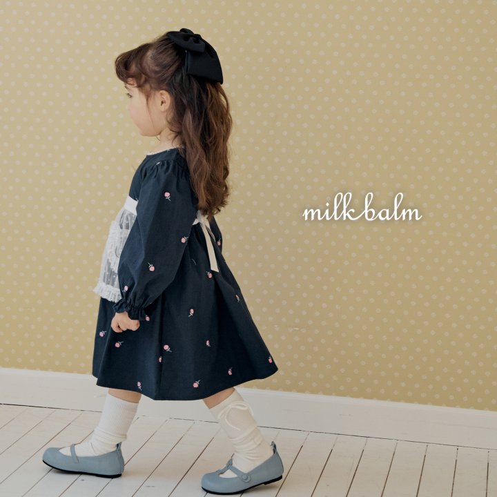 Milk Balm - Korean Baby Fashion - #babyfashion - Rose One-piece - 5