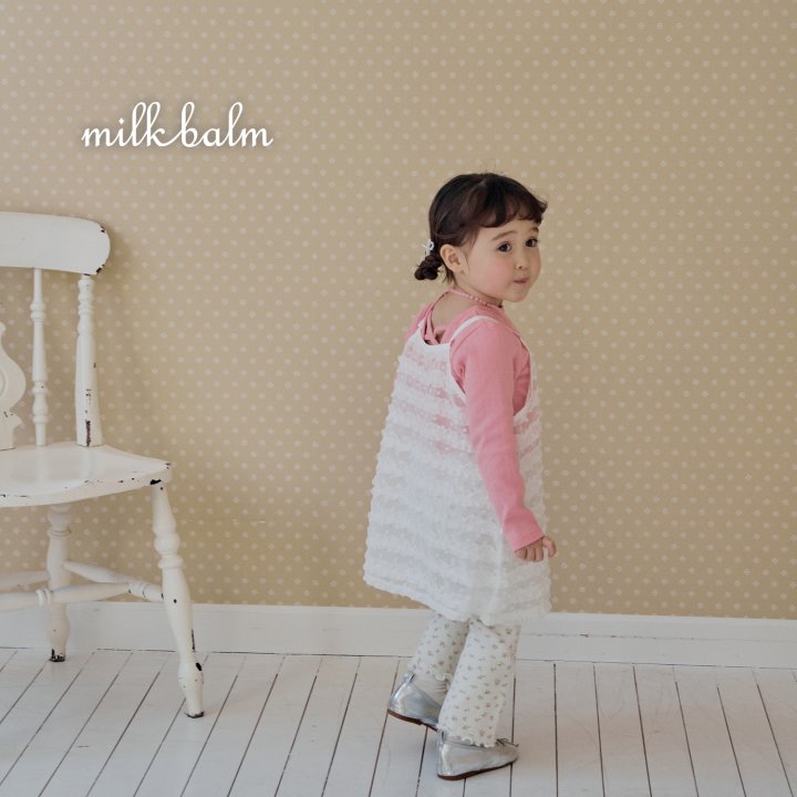 Milk Balm - Korean Baby Fashion - #babyfever - Frill Sleeveless One-piece - 9