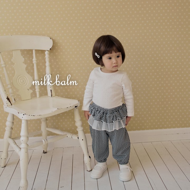 Milk Balm - Korean Baby Fashion - #babyfever - Eyelet Cross Strap Tee - 8