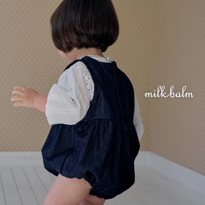 Milk Balm - Korean Baby Fashion - #babyfever - Tulip Denim Suit - 11
