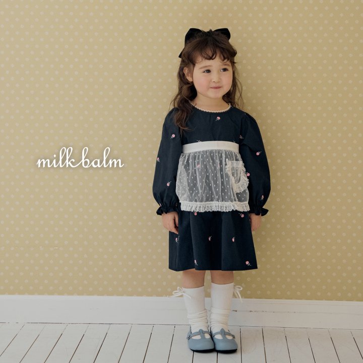 Milk Balm - Korean Baby Fashion - #babyfever - Rose One-piece - 6