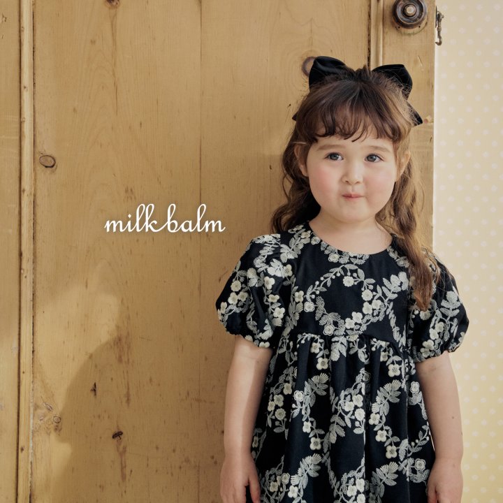 Milk Balm - Korean Baby Fashion - #babygirlfashion - Rosa Embroidery One-piece - 6