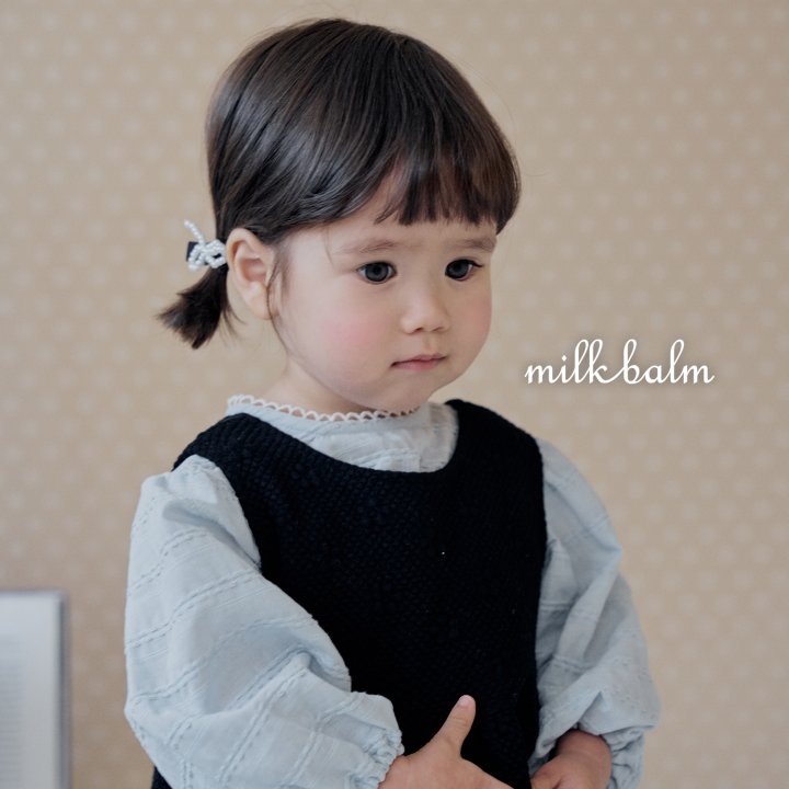 Milk Balm - Korean Baby Fashion - #babyfever - Embossed Jacquard One-piece - 4