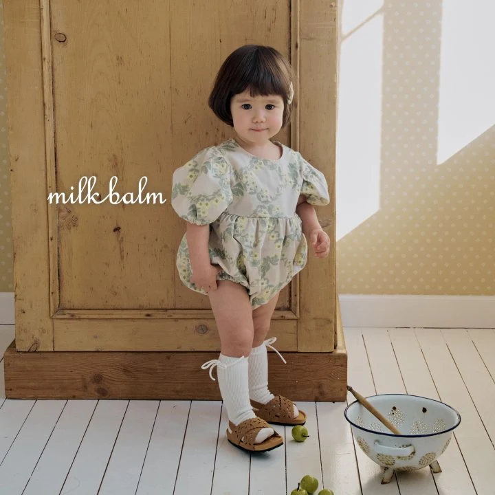 Milk Balm - Korean Baby Fashion - #babylifestyle - Rosa Embroidery Suit - 6