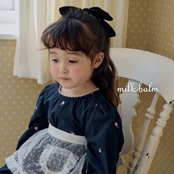 Milk Balm - Korean Baby Fashion - #babyoninstagram - Rose One-piece - 9
