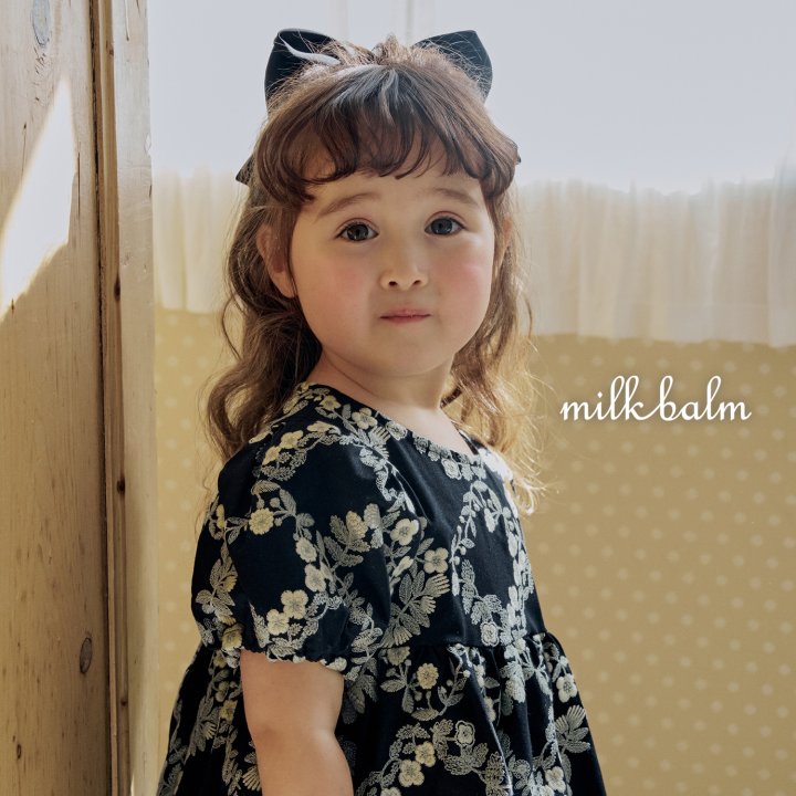 Milk Balm - Korean Baby Fashion - #babyootd - Rosa Embroidery One-piece - 9