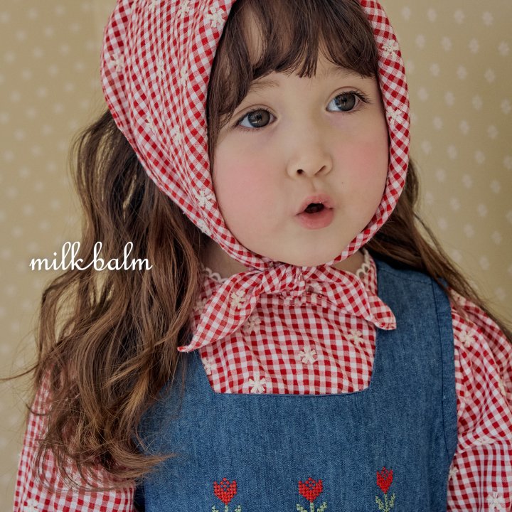 Milk Balm - Korean Baby Fashion - #babyootd - Tulip Denim One-piece