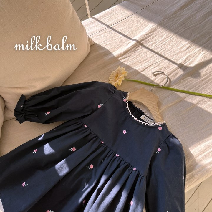 Milk Balm - Korean Baby Fashion - #babyootd - Rose One-piece - 10