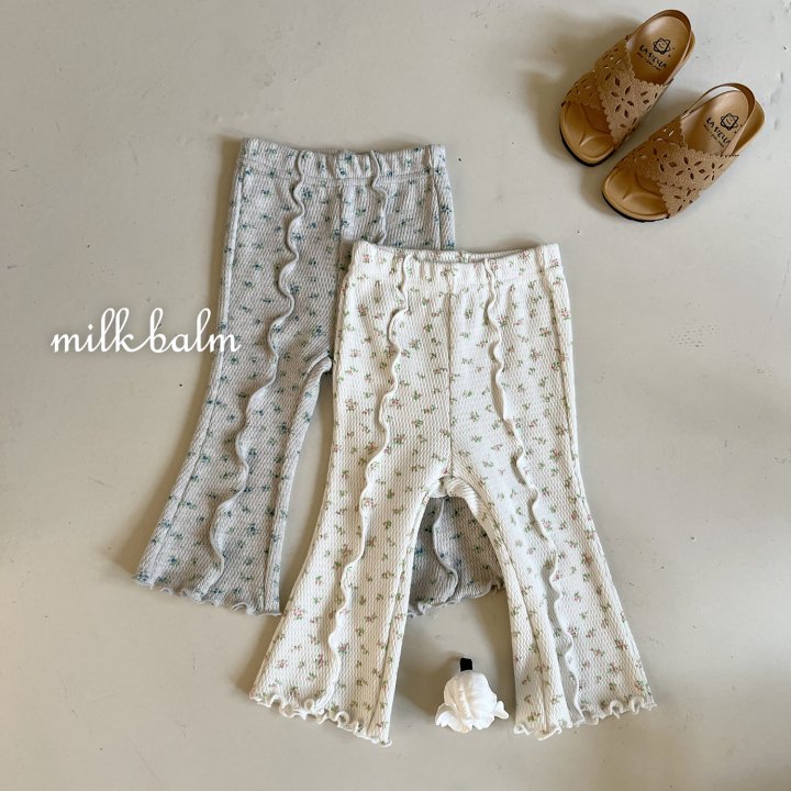 Milk Balm - Korean Baby Fashion - #babyoutfit - Pintuck Floral Pants