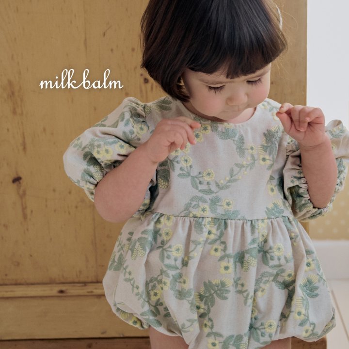 Milk Balm - Korean Baby Fashion - #babyoutfit - Rosa Embroidery Suit - 10