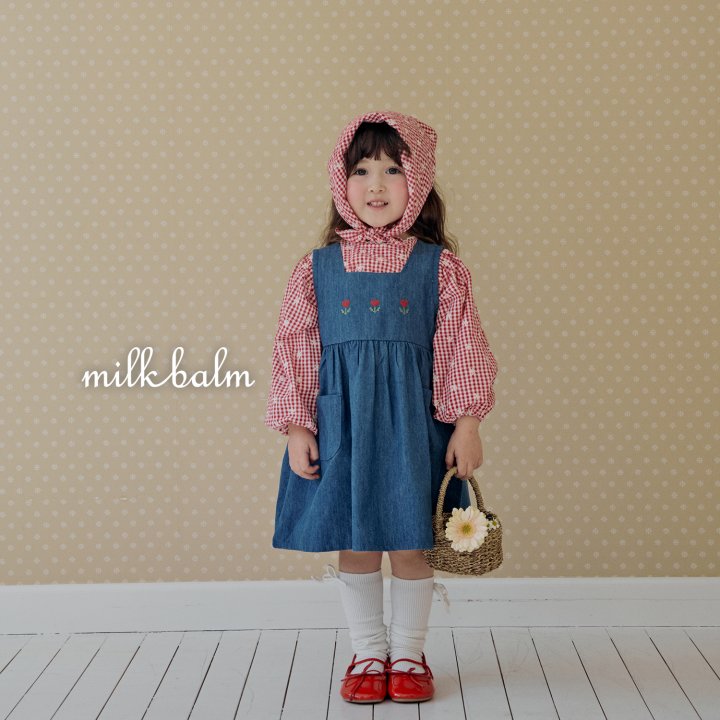 Milk Balm - Korean Baby Fashion - #babyoutfit - Tulip Denim One-piece - 3