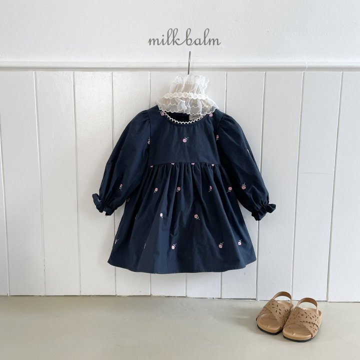 Milk Balm - Korean Baby Fashion - #babyoutfit - Rose One-piece - 12